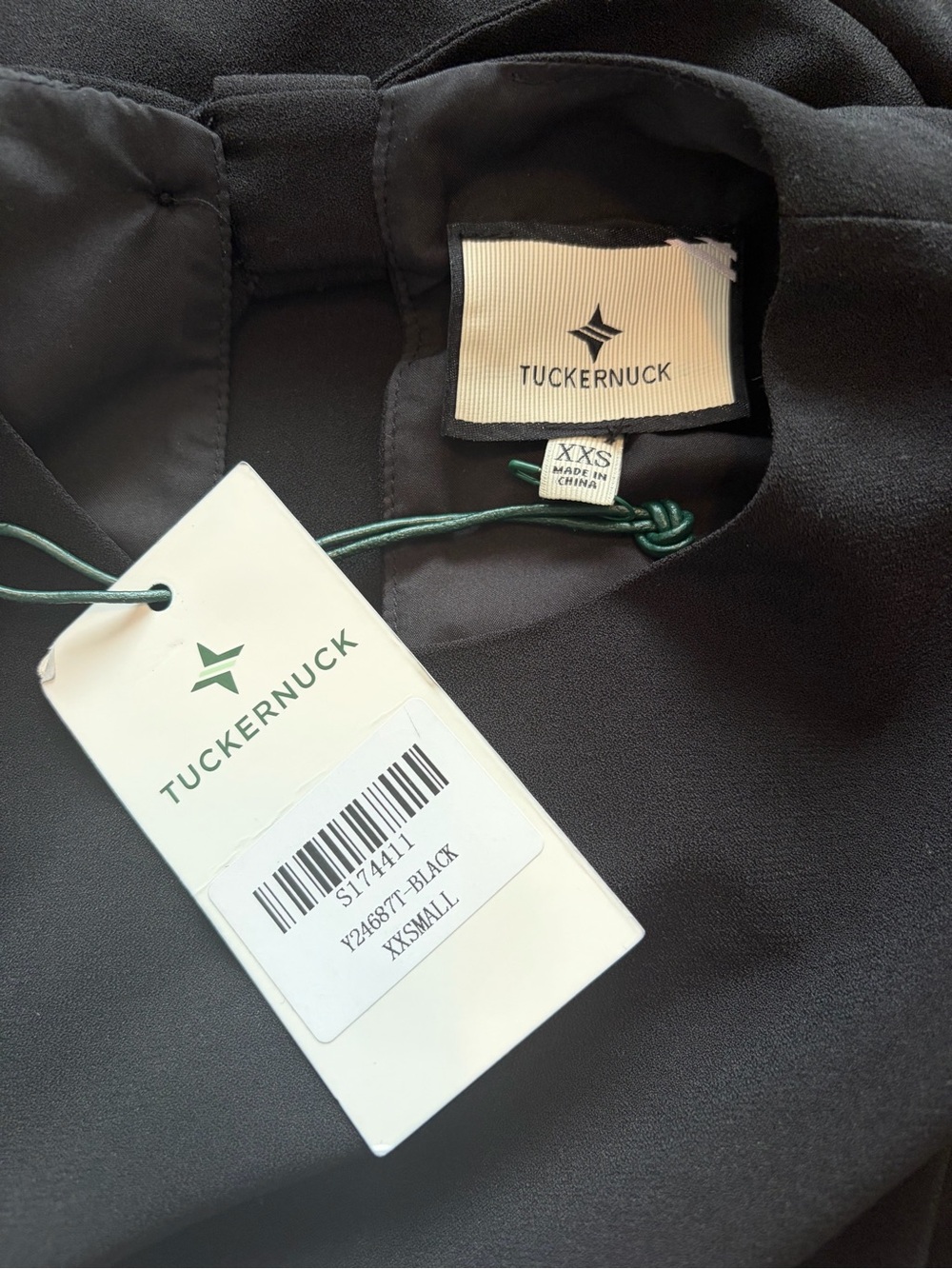 Tuckernuck NWT Crepe Portia Dress Black Size XXS - Picture 7 of 8